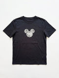 Y2K Rhinestone Minimal Tee | Black