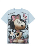 Snoopy Rhinestone Graphic T-Shirt | Y2K Cute Punk Harajuku Tee