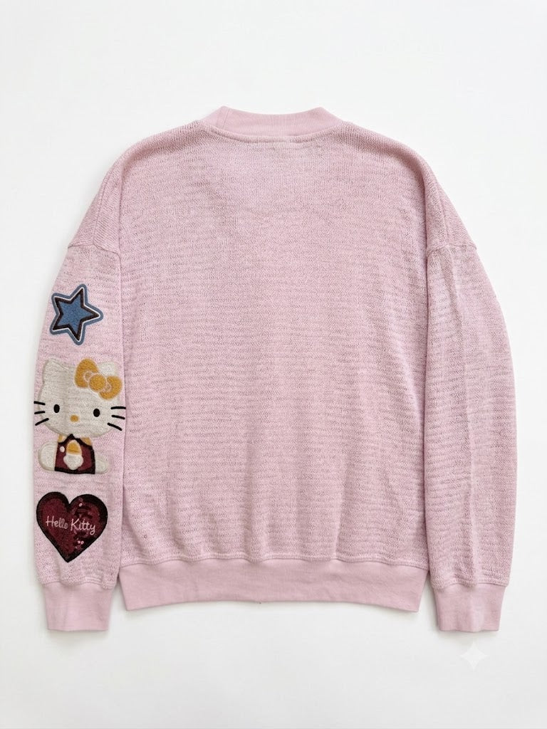 Pink Rhinestone Long Sleeve Top