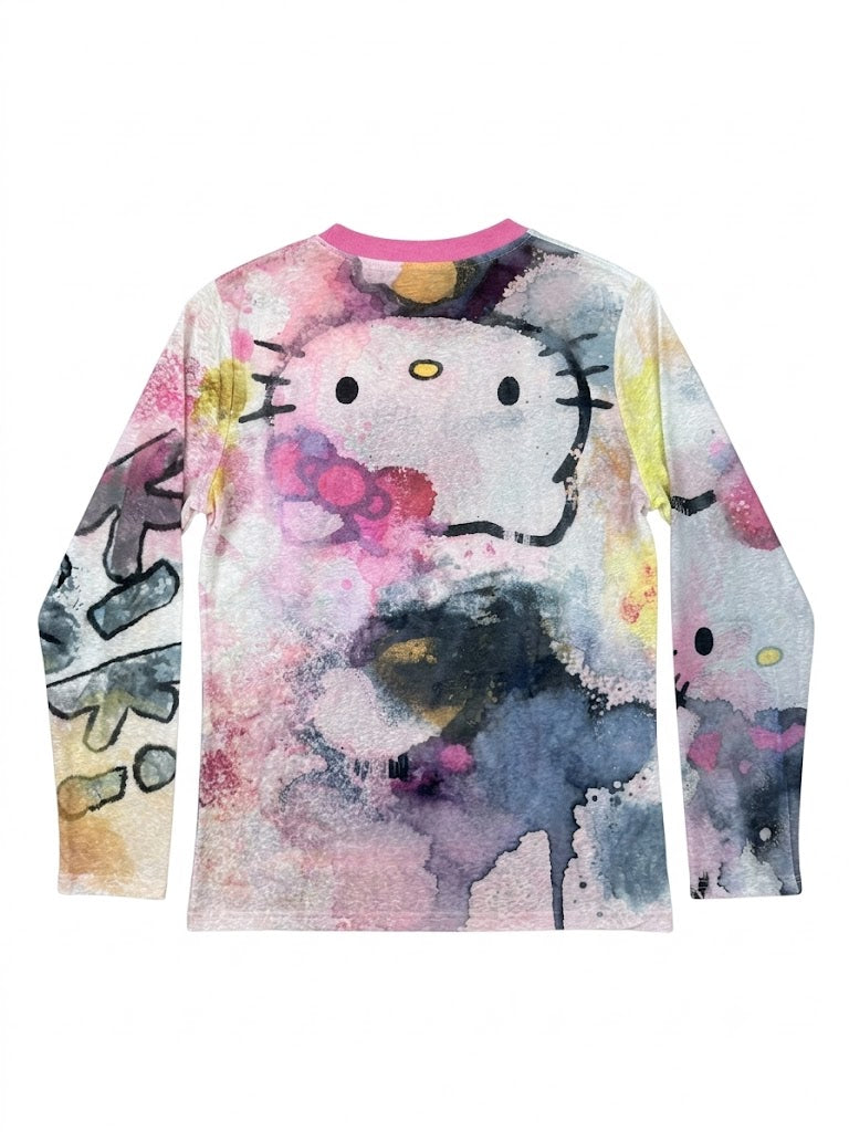 Watercolor Graphic Long Sleeve Tee