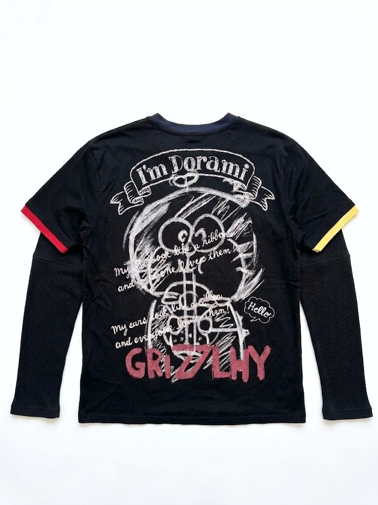 Cute Cartoon Layered Long Sleeve Top | Y2K Kawaii Streetwear