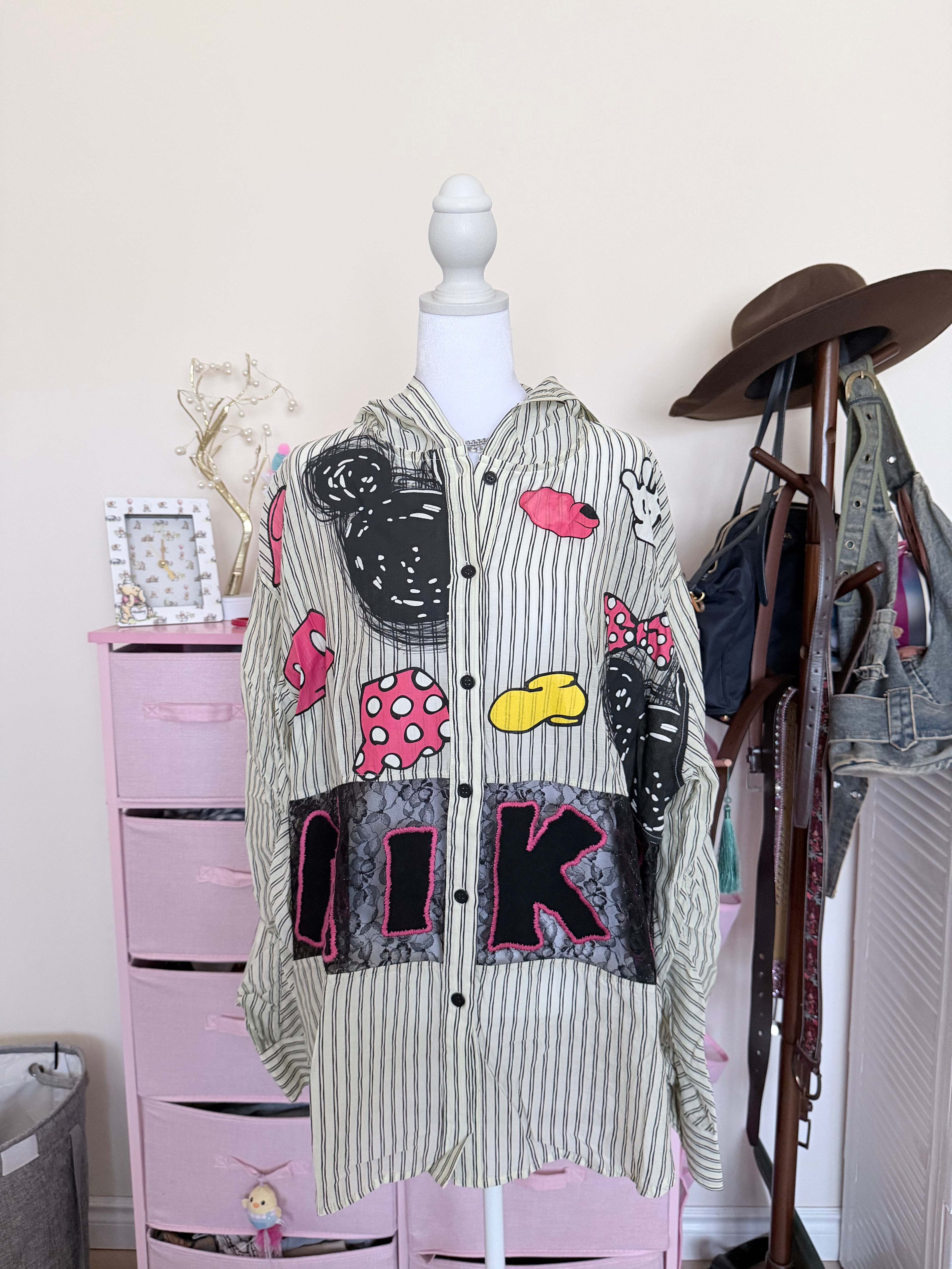 Striped Sheer Lace Panel Hooded Sun Jacket | Lightweight Y2K Cover-Up