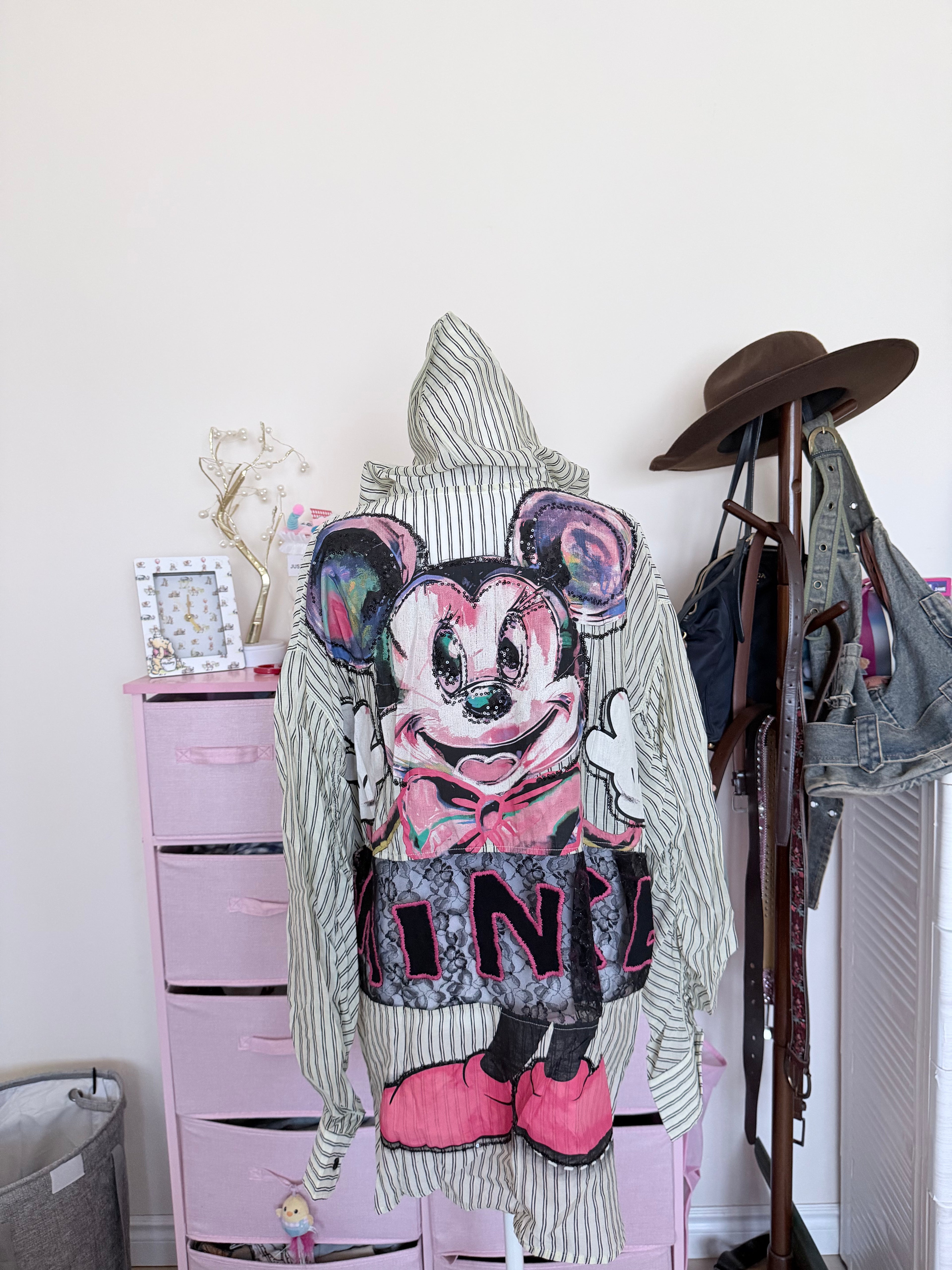 Striped Sheer Lace Panel Hooded Sun Jacket | Lightweight Y2K Cover-Up