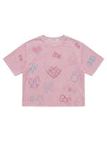 Cute Kitty Rhinestone T-Shirt
