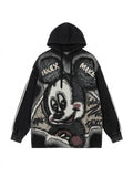 Vintage Cartoon Rhinestone Oversized Hoodie