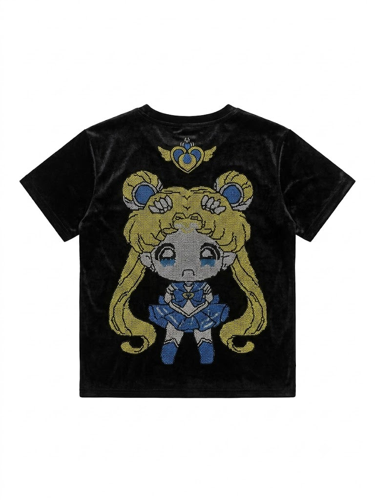 Y2K Embroidered Sheer Mesh T-Shirt
