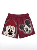 Vintage Cartoon Graphic Cotton Shorts | Y2K Casual