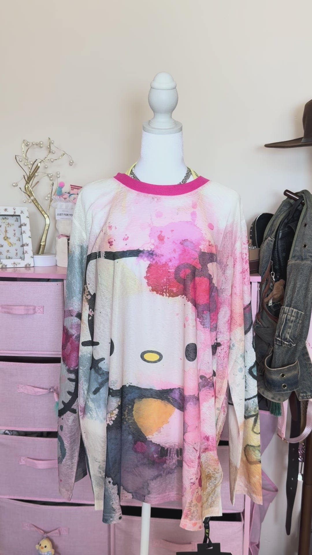 Watercolor Graphic Long Sleeve Tee