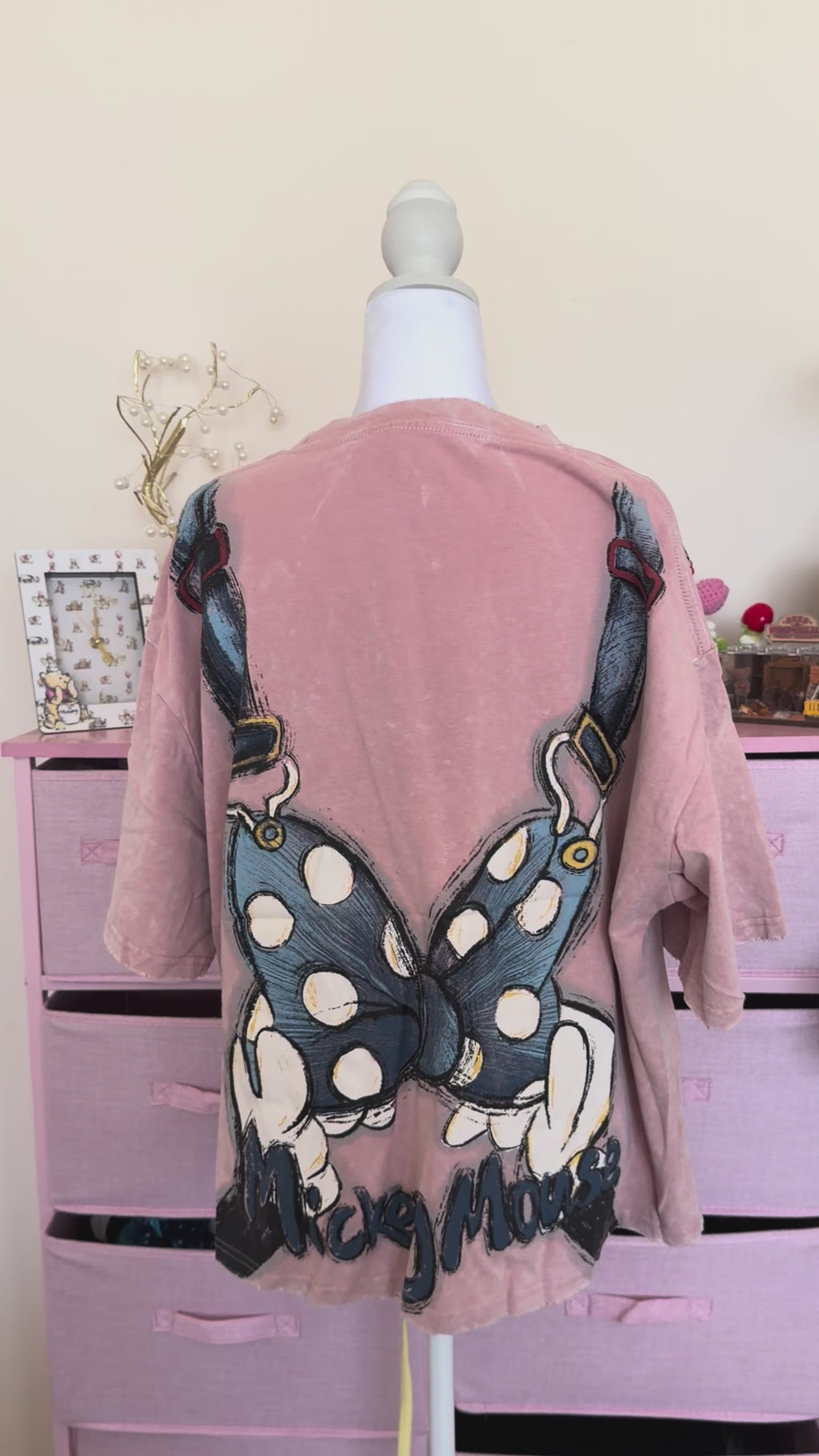 Pink Cartoon Graphic T-Shirt with 3D Plush Detail | Y2K Vintage Tee