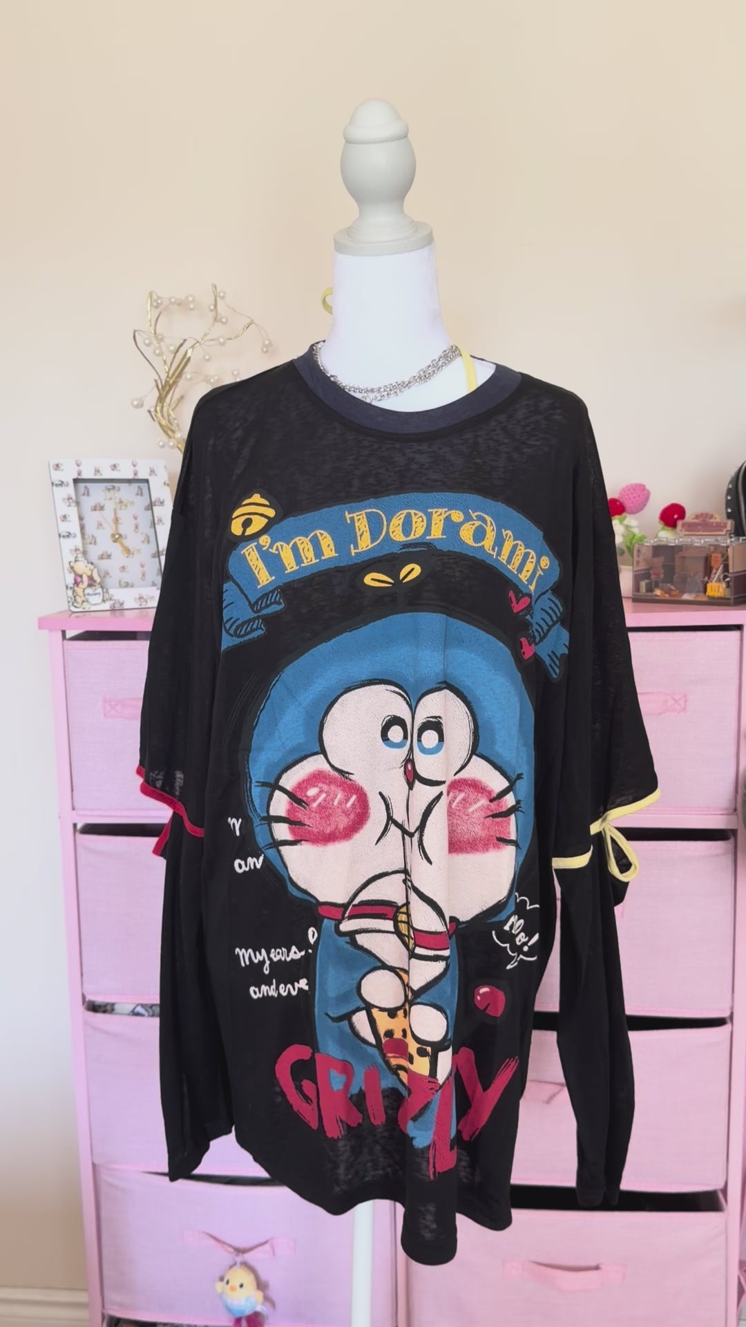 Cute Cartoon Layered Long Sleeve Top | Y2K Kawaii Streetwear