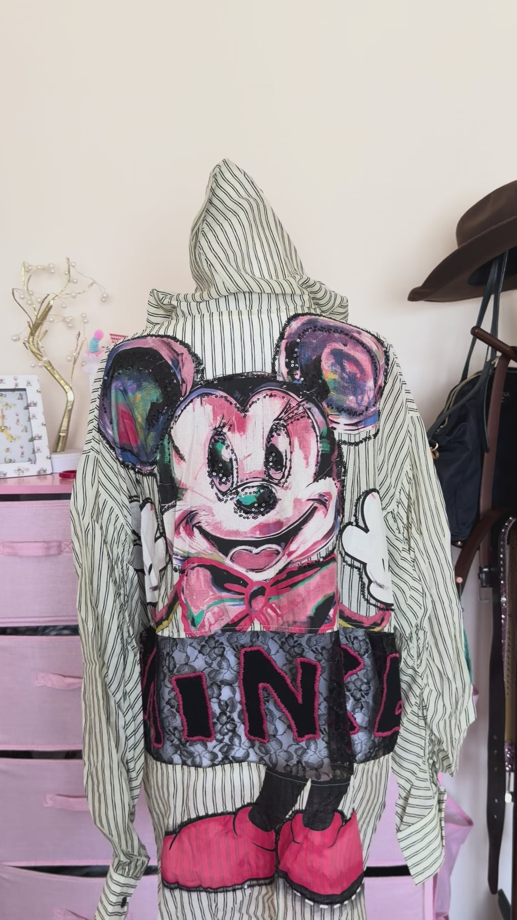 Striped Sheer Lace Panel Hooded Sun Jacket | Lightweight Y2K Cover-Up
