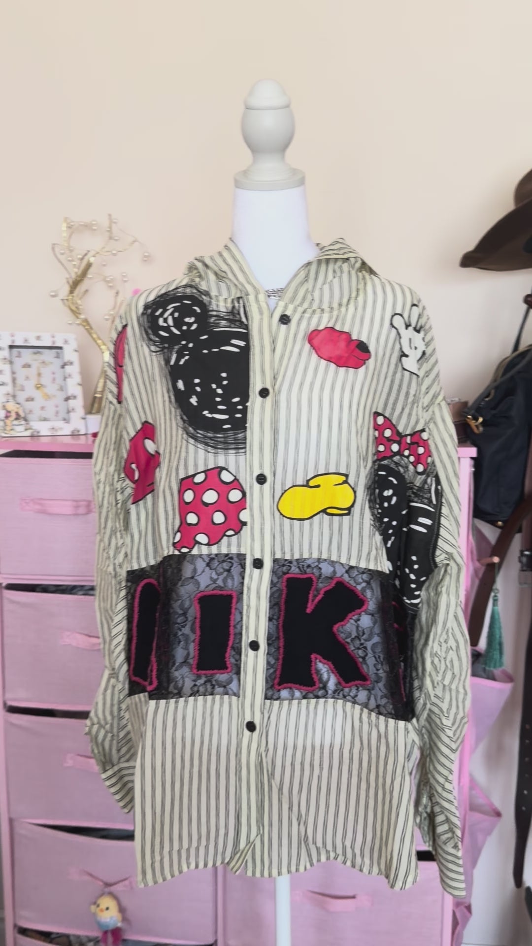 Striped Sheer Lace Panel Hooded Sun Jacket | Lightweight Y2K Cover-Up